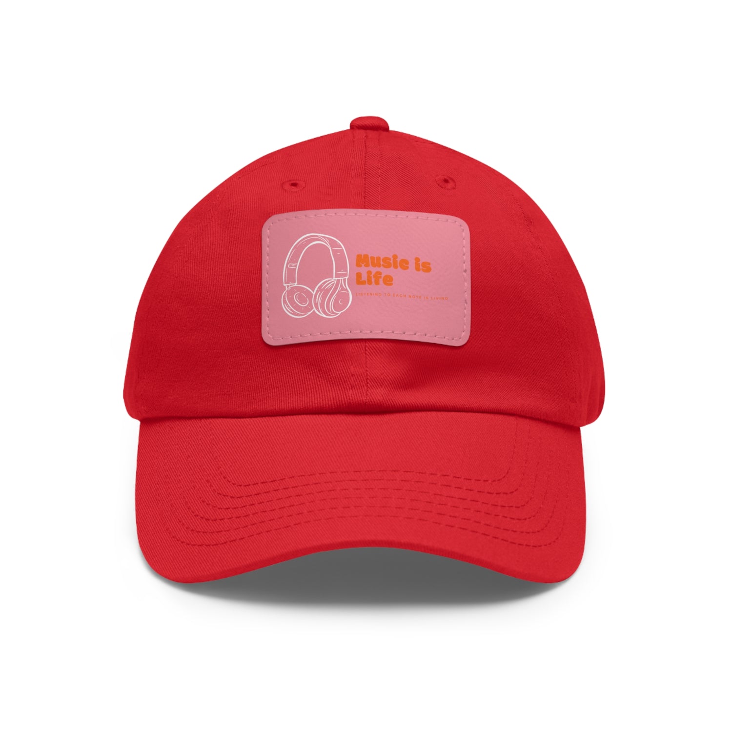 Dad Hat with Leather Patch (Rectangle)